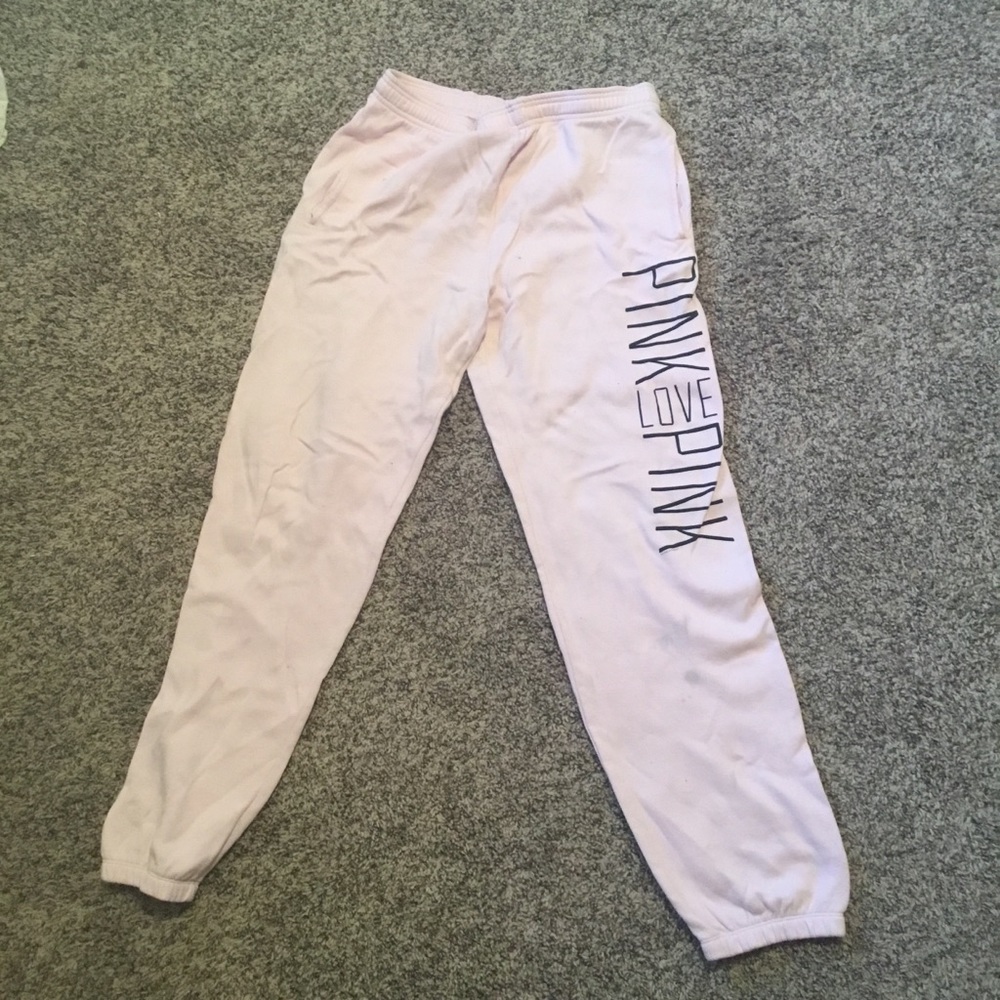 Vs love pink drawstring sweatpants